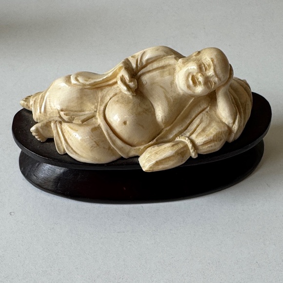 Vintage Bundles Decorative Jade Glass,Asian bowl, Chopstick Holders,Lucky Buddha - Picture 7 of 16